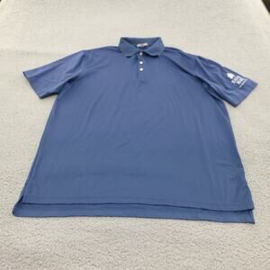Peter Millar Shirt Mens XL Summer Comfort Polo Golf Blue Performance Stretch